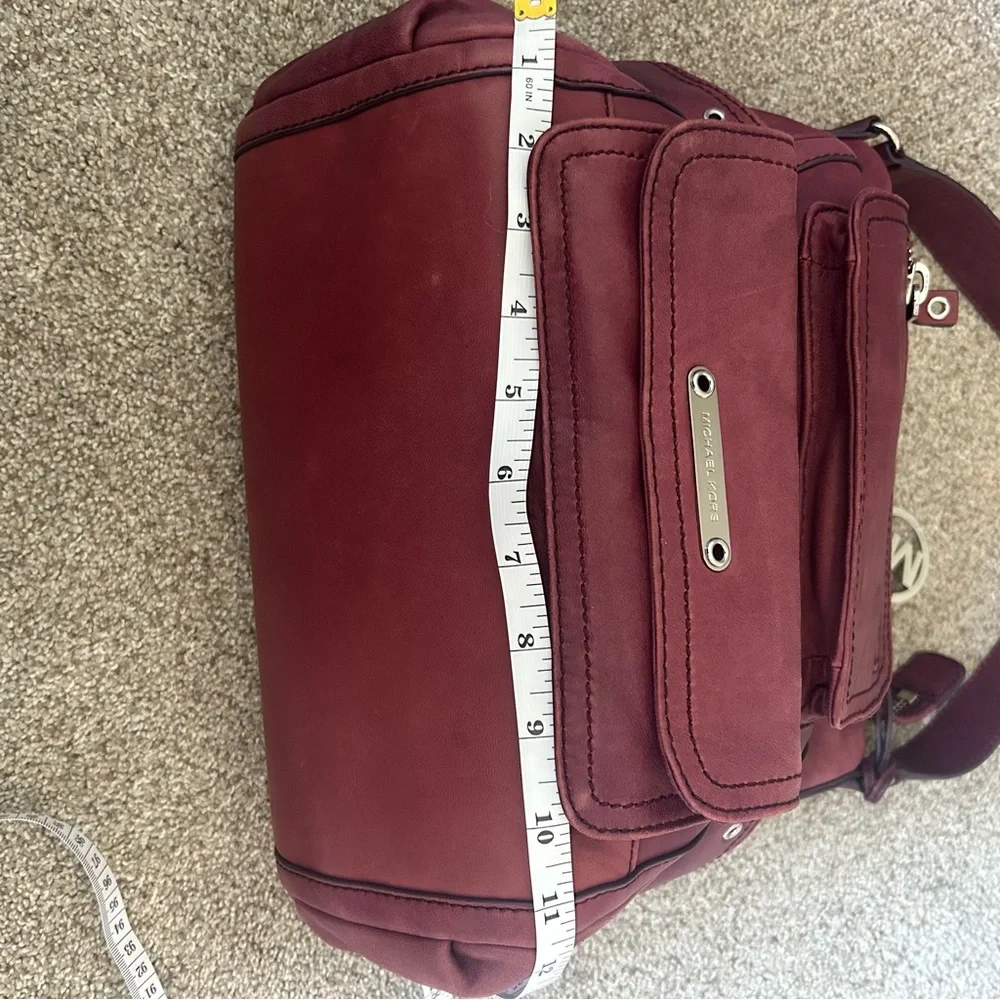 Michael Kors oxblood leather handbag 90’s Y2K